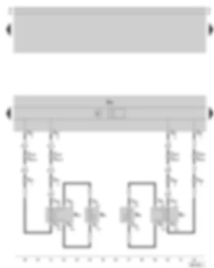 Wiring Diagram  SKODA SUPERB 2006 - Radio navigation system control unit - rear loudspeaker