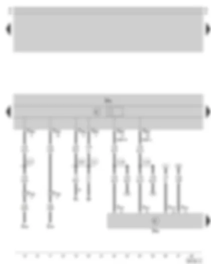 Wiring Diagram  SKODA SUPERB 2002 - Radio navigation system control unit - traffic information control unit