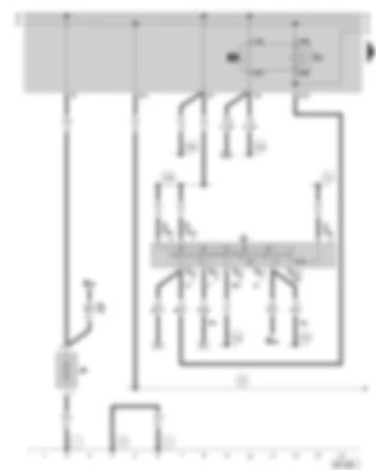 Wiring Diagram  SKODA SUPERB 2002 - Battery - ignition/starter switch - X contact relief relay