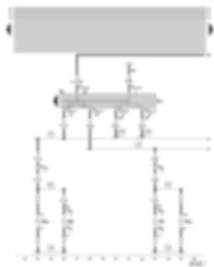 Wiring Diagram  SKODA SUPERB 2004 - Turn signal switch - parking light switch - front turn signal - side turn signal