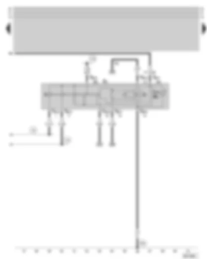 Wiring Diagram  SKODA SUPERB 2002 - Hazard warning light switch
