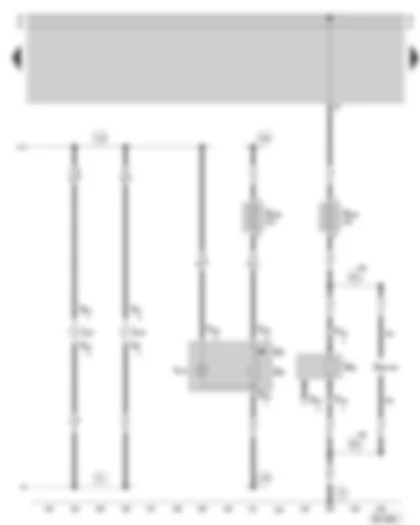 Wiring Diagram  SKODA SUPERB 2002 - Rear socket - rear cigarette lighter - socket in luggage compartment - rear centre ashtray light - rear vent illumination