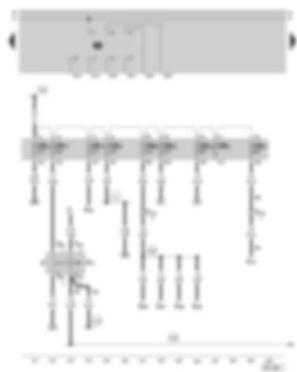 Wiring Diagram  SKODA SUPERB 2002 - Brake pedal switch - fuse holder