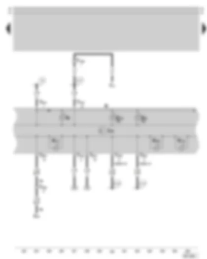 Wiring Diagram  SKODA SUPERB 2002 - Dash panel insert - warning lamps