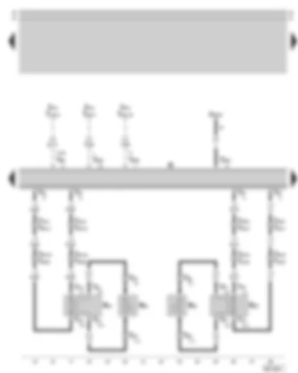 Wiring Diagram  SKODA SUPERB 2003 - Radio - front loudspeaker