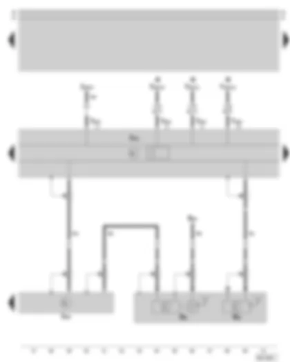 Wiring Diagram  SKODA SUPERB 2002 - Radio navigation system control unit - traffic information control unit - aerial