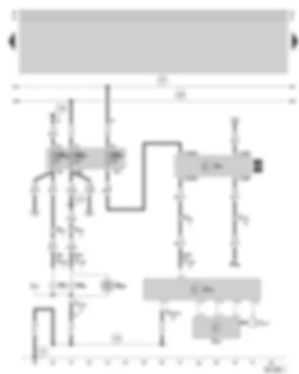 Wiring Diagram  SKODA SUPERB 2003 - Right gas discharge lamp - bulb failure control unit - fuse holder