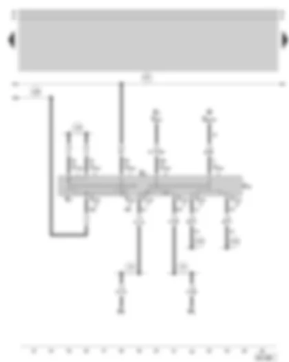 Wiring Diagram  SKODA SUPERB 2003 - Headlight dipper/flasher switch - turn signal switch - parking light switch