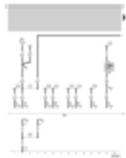Wiring Diagram  SKODA SUPERB 2003 - Trailer coupling socket - fuse holder