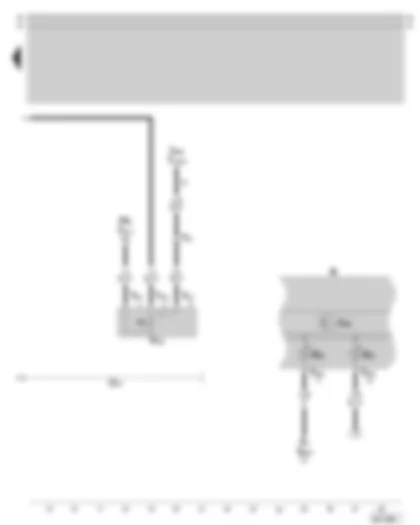 Wiring Diagram  SKODA SUPERB 2003 - Trailer coupling socket - rear fog light deactivation - dash panel insert