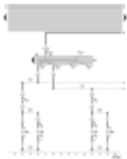 Wiring Diagram  SKODA SUPERB 2004 - Turn signal switch - parking light switch - front turn signal - side turn signal