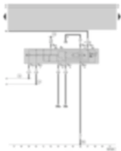 Wiring Diagram  SKODA SUPERB 2002 - Hazard warning light switch