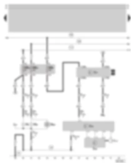 Wiring Diagram  SKODA SUPERB 2003 - Left gas discharge lamp - bulb failure control unit - fuse holder