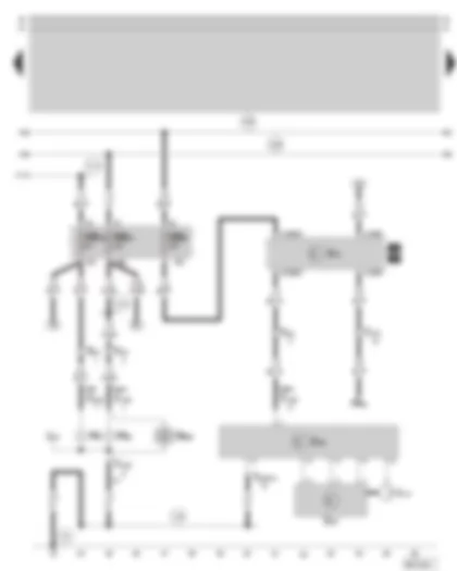 Wiring Diagram  SKODA SUPERB 2003 - Right gas discharge lamp - bulb failure control unit - fuse holder