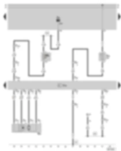 Wiring Diagram  SKODA SUPERB 2005 - Seat adjustment control unit with memory - backrest adjustment motor - fuse holder