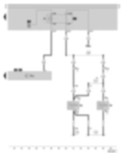 Wiring Diagram  SKODA SUPERB 2003 - Multi-function steering wheel control unit - horn - horn relay