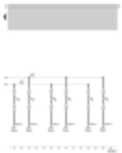 Wiring Diagram  SKODA SUPERB 2002 - Connection for: door control unit front passenger