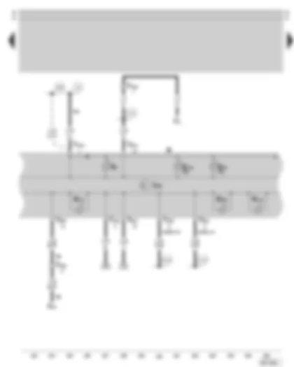 Wiring Diagram  SKODA SUPERB 2003 - Dash panel insert - warning lamps