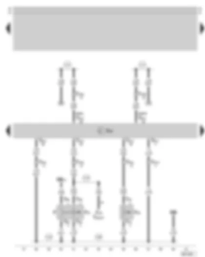 Wiring Diagram  SKODA SUPERB 2003 - Motronic control unit - brake pedal switch - clutch pedal switch