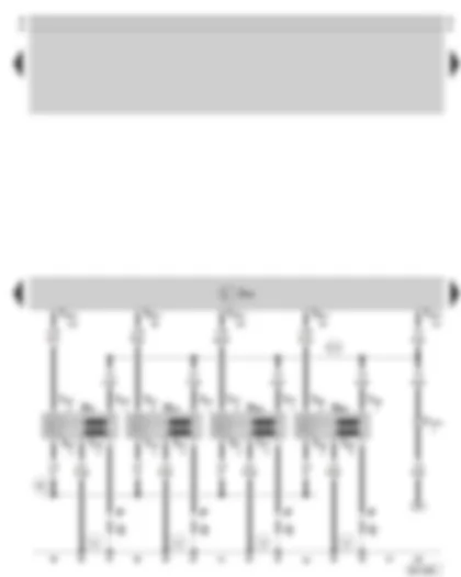 Wiring Diagram  SKODA SUPERB 2003 - Motronic control unit - ignition system