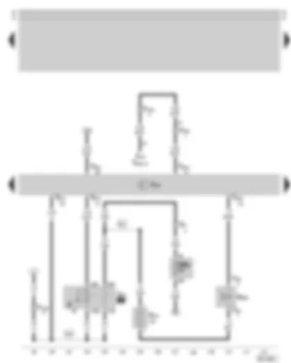 Wiring Diagram  SKODA SUPERB 2003 - Motronic control unit - Motronic current supply relay - camshaft timing adjustment valve -1- - fuse holder