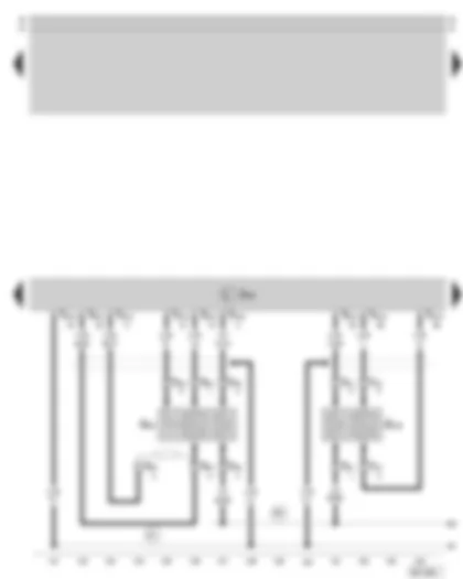 Wiring Diagram  SKODA SUPERB 2003 - Motronic control unit - lambda probe - lambda probe after catalytic converter