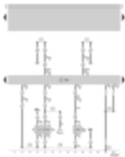 Wiring Diagram  SKODA SUPERB 2003 - Motronic control unit - brake pedal switch - clutch pedal switch