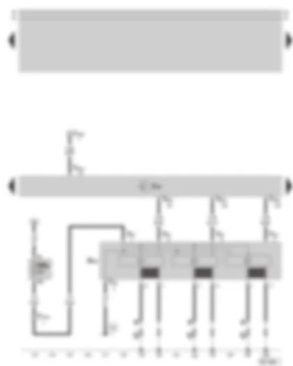 Wiring Diagram  SKODA SUPERB 2007 - Motronic control unit - ignition system - fuse holder