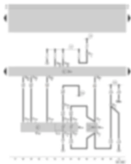 Wiring Diagram  SKODA SUPERB 2003 - Automatic gearbox control unit - Tiptronic switch - selector lever position magnet