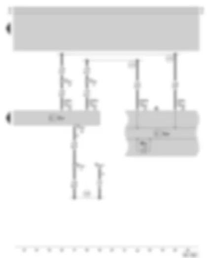 Wiring Diagram  SKODA SUPERB 2003 - Airbag control unit - Dash panel insert