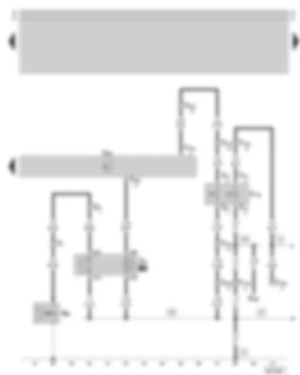 Wiring Diagram  SKODA SUPERB 2003 - Climatronic control unit - air conditioner pressure switch - magnetic coupling relay - air conditioning system magnetic coupling