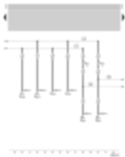 Wiring Diagram  SKODA SUPERB 2003 - Connection for: operating electronics control unit/telephone (interface box) - amplifier - Taxi preparation