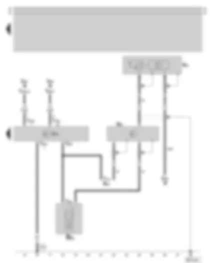 Wiring Diagram  SKODA SUPERB 2003 - Operating electronics control unit/telephone (interface box) - mobile telephone - aerial - aerial filter