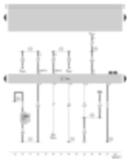 Wiring Diagram  SKODA SUPERB 2003 - Multi-function steering wheel control unit - fuse holder