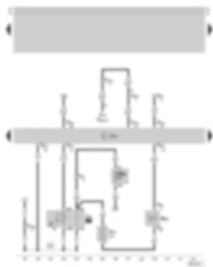 Wiring Diagram  SKODA SUPERB 2002 - Motronic control unit - Motronic current supply relay - camshaft timing adjustment valve -1- - fuse holder