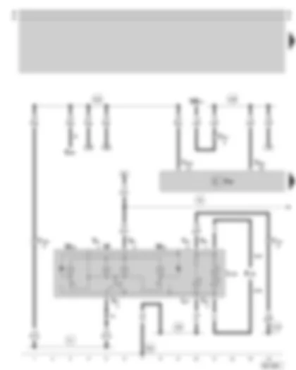 Wiring Diagram  SKODA SUPERB 2002 - Convenience electric central control unit - front interior light
