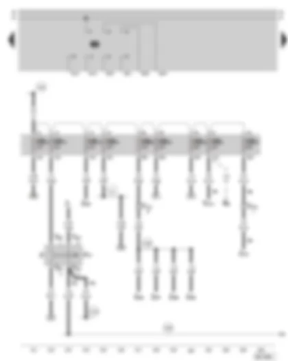 Wiring Diagram  SKODA SUPERB 2003 - Brake pedal switch - fuse holder