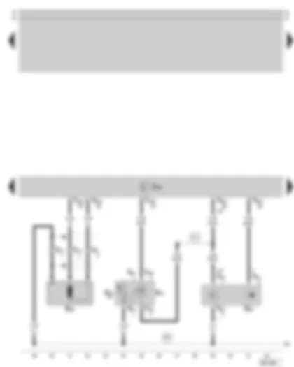 Wiring Diagram  SKODA SUPERB 2003 - Motronic control unit - engine speed sender - Hall sender - intake manifold pressure sender and intake manifold temperature sender