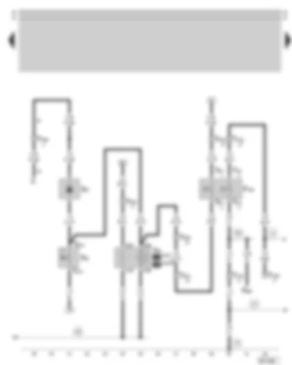 Wiring Diagram  SKODA SUPERB 2003 - Ambient temperature switch - air conditioner pressure switch - radiator fan relay