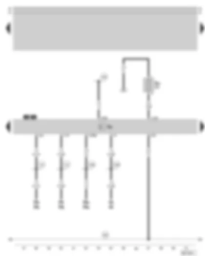 Wiring Diagram  SKODA SUPERB 2003 - Alarm system I control unit (audible alarm)