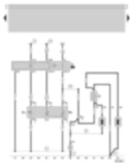 Wiring Diagram  SKODA SUPERB 2004 - Heated rear window switch - heated rear window relay - heated rear window