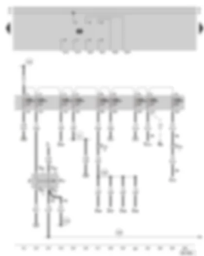 Wiring Diagram  SKODA SUPERB 2004 - Brake pedal switch - fuse holder