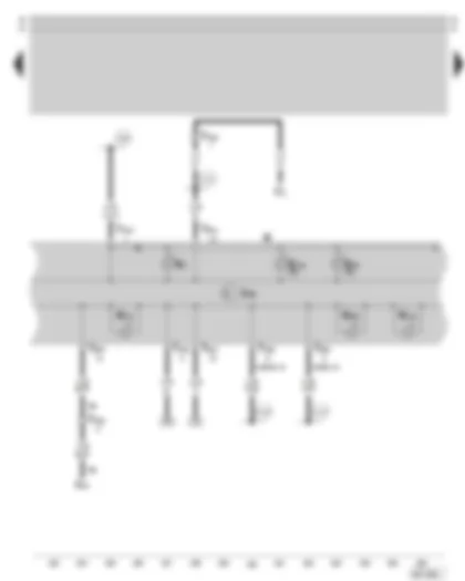 Wiring Diagram  SKODA SUPERB 2004 - Dash panel insert - warning lamps