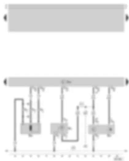 Wiring Diagram  SKODA SUPERB 2004 - Motronic control unit - engine speed sender - Hall sender - intake manifold pressure sender