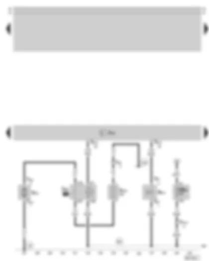 Wiring Diagram  SKODA SUPERB 2006 - Motronic control unit - secondary air pump relay - secondary air pump motor - secondary air inlet valve - fuse holder