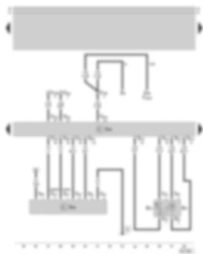 Wiring Diagram  SKODA SUPERB 2004 - Diesel direct injection system control unit - injection pump control unit - intake manifold pressure sender and intake manifold temperature sender