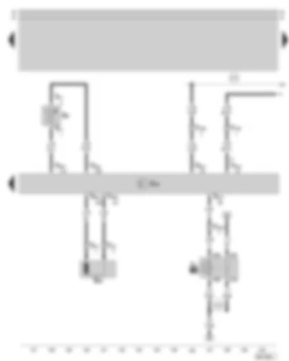Wiring Diagram  SKODA SUPERB 2006 - Diesel direct injection system control unit - fuel pump relay - oil temperature sender - needle lift sender