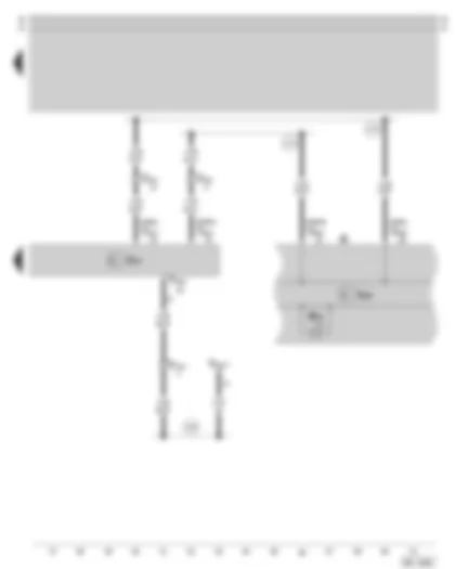 Wiring Diagram  SKODA SUPERB 2006 - Airbag control unit - Dash panel insert