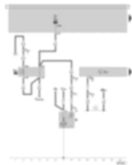 Wiring Diagram  SKODA SUPERB 2005 - Control unit for automatic gearbox - starter inhibitor relay - starter