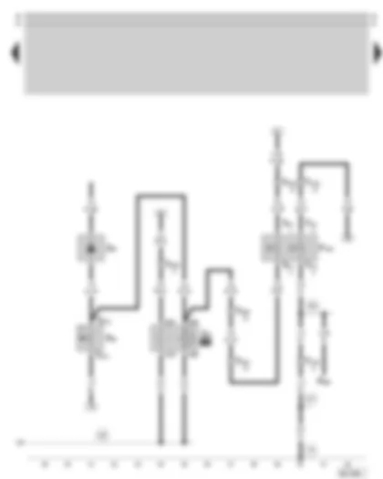Wiring Diagram  SKODA SUPERB 2004 - Ambient temperature switch - air conditioner pressure switch - radiator fan relay